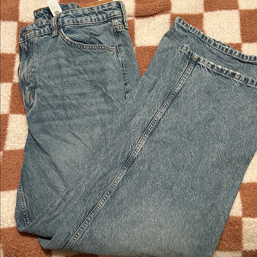 Stylish Blue wide leg Jeans